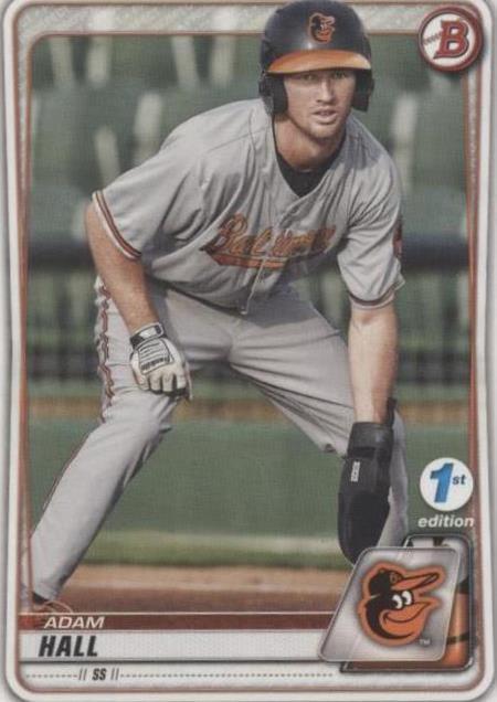 2020 Bowman 1st Edition - Adam Hall #BFE-90