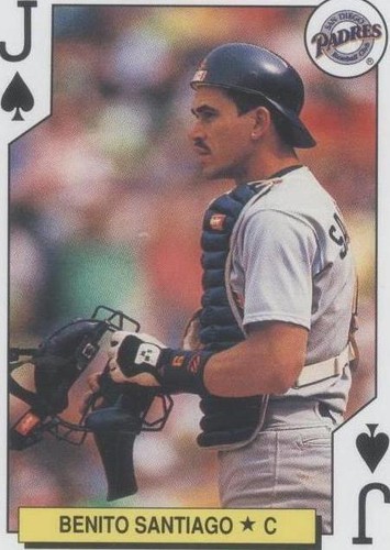 1991 U.S. Playing Cards Major League All-Stars - Benito Santiago #JS