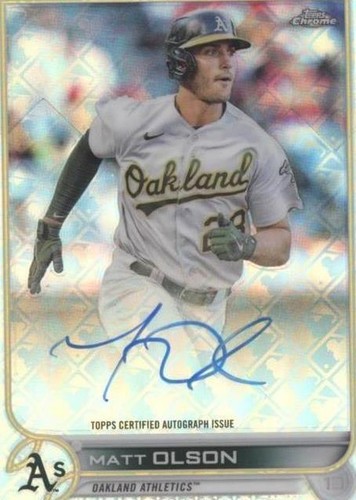 2022 Topps Chrome Logofractor Edition - Matt Olson #CA-MO