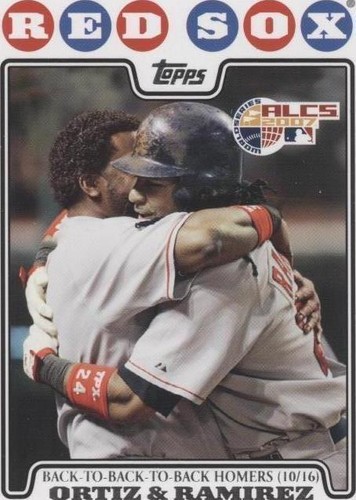 2008 Topps - David Ortiz Manny Ramirez #99