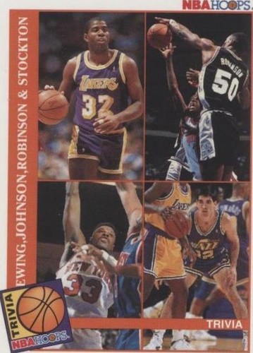 1992-93 NBA Hoops - David Robinson/Patrick Ewing/Magic Johnson/John Stockton #485