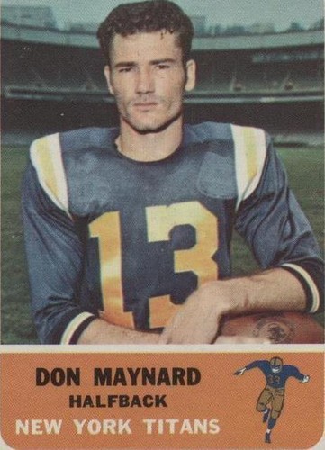 1962 Fleer Don Maynard #59