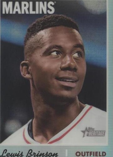2019 Topps Heritage - Lewis Brinson #THC-261