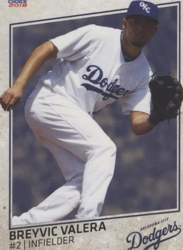 2018 Choice Oklahoma City Dodgers - Breyvic Valera #27