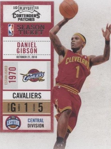 2010-11 Playoff Contenders Patches - Daniel Gibson #75