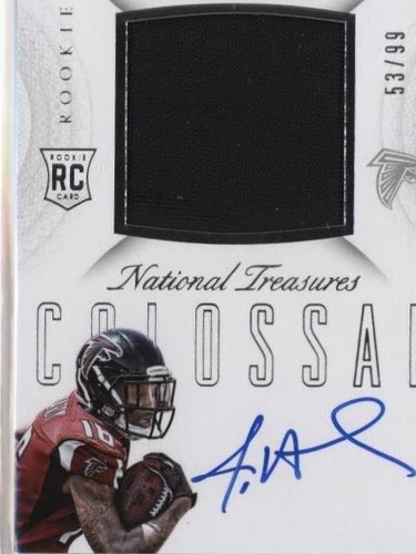 2015 Panini National Treasures Justin Hardy #RCO-JH