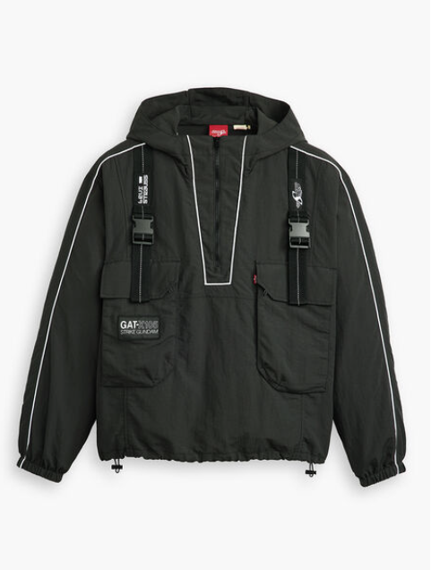 Pre-owned Levi's X Gundam Seed Collaboration Technical Anorak Black
