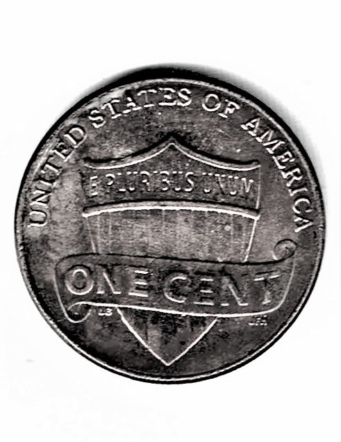 U.S. 2014 P Lincoln Shield Penny - circulated American One Cent Coin ERROR COIN