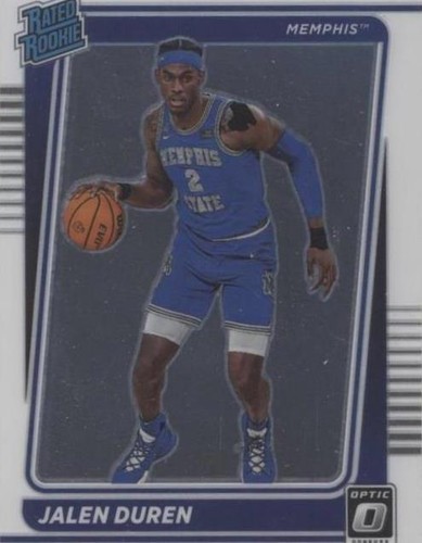 JALEN DUREN 2022 PANINI OBSIDIAN ROOKIE AUTO AUTOGRAPH PATCH CARD 