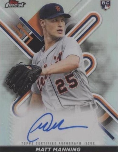 2022 Topps Finest - Matt Manning #FA-MMA