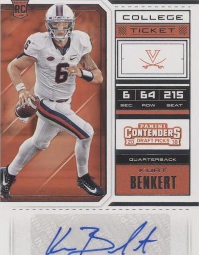 2018 Panini Contenders Draft Picks Kurt Benkert #191