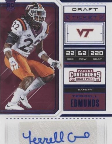 2018 Panini Contenders Draft Picks Terrell Edmunds #250