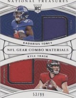 2021 Panini National Treasures Kadarius Toney Kyle Trask #RG-KAK