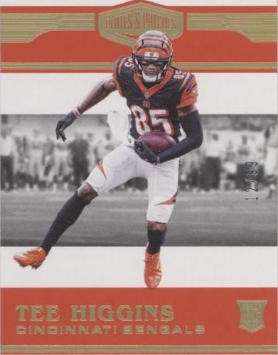 Tee Higgins Orange Patch /299 Orange Parallel 2020 Certafid