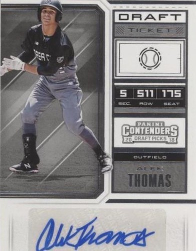 2018 Panini Contenders Draft Picks - Alek Thomas #70