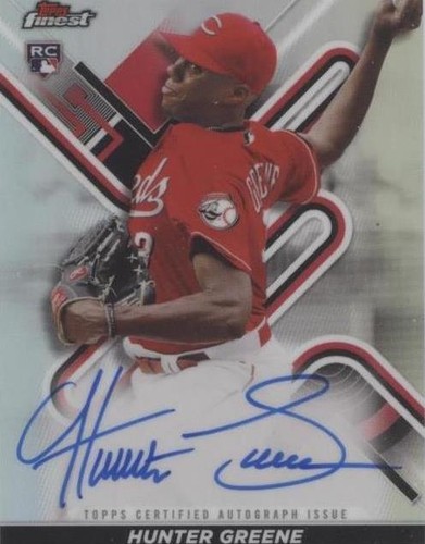 2022 Topps Finest - Hunter Greene #FA-HG