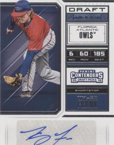 2018 Panini Contenders Draft Picks - Tyler Frank #56