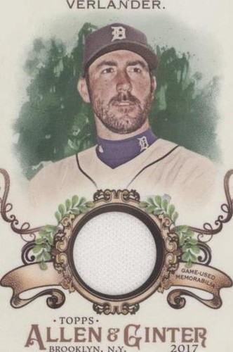 2017 Topps Allen & Ginter - Justin Verlander #FSRB-JVE