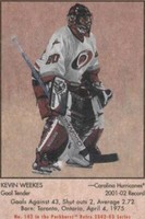 2002-03 In the Game Parkhurst Retro - Kevin Weekes #102
