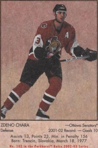 2002-03 In the Game Parkhurst Retro - Zdeno Chara #182