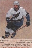 2002-03 In the Game Parkhurst Retro - Robert Lang #186