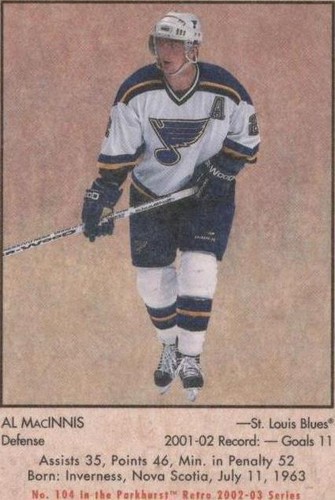 2002-03 In the Game Parkhurst Retro - Al MacInnis #104