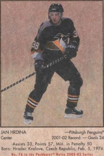 2002-03 In the Game Parkhurst Retro - Jan Hrdina #76