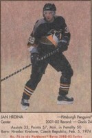 2002-03 In the Game Parkhurst Retro - Jan Hrdina #76