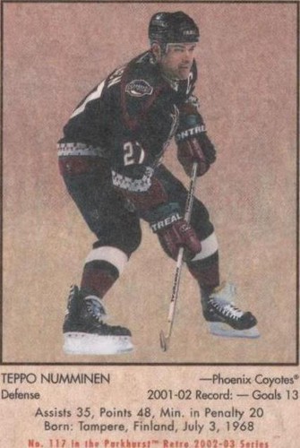 2002-03 In the Game Parkhurst Retro - Teppo Numminen #117