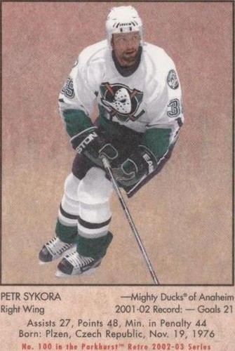 2002-03 In the Game Parkhurst Retro - Petr Sykora #100