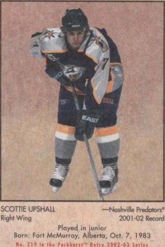 2002-03 In the Game Parkhurst Retro - Scottie Upshall #219