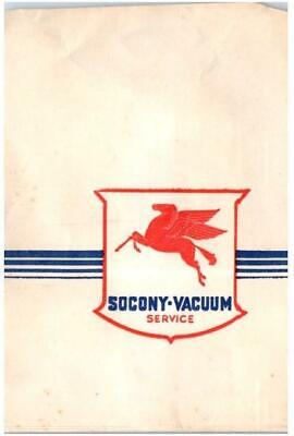 Vintage Advertisement Socony Vacuum Paper Envelope Mobil Oil