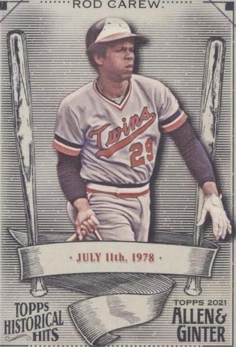 2021 Topps Allen & Ginter's - Rod Carew #HH-40