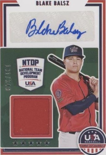 2022 Panini USA Baseball Stars & Stripes - Blake Balsz #SSS-BB