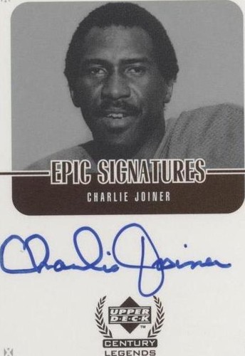 1999 Upper Deck Century Legends Charlie Joiner #CJ