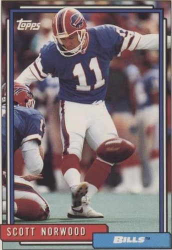 1992 Topps Scott Norwood #591