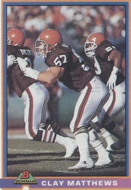 Bowman Clay Matthews #95 1991