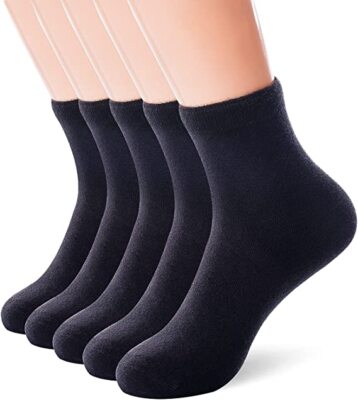 3-12 Pairs Mens Womens Ankle Socks Cotton Solid Low Cut High Quality Size 9-13