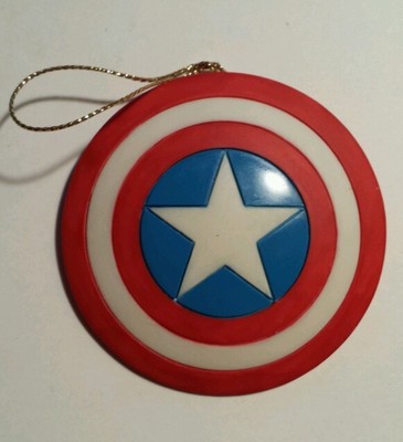 Captain America Hanging Shield Ornament Painted Marvel Limited Marvel Comics  AA
