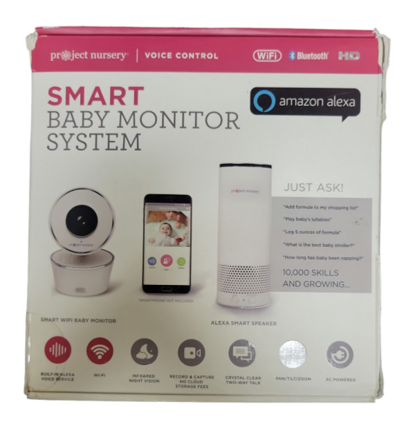 Project Nursery Smart Wi-Fi Baby Monitor, Alexa and Google Assistant