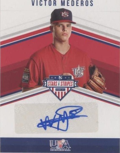 2018 Panini USA Baseball Stars & Stripes - Victor Mederos #SS-VM