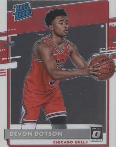 NBAカード　RC LOGOMAN DEVON DOTSON 2/5 Devon Dotson RC 2020-21 Red White Blue Prizm Draft Picks Rookie