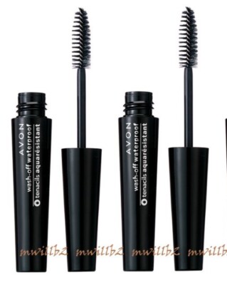 Lot of 2 - Avon WASH OFF WATERPROOF Mascara BLACK New Sealed
