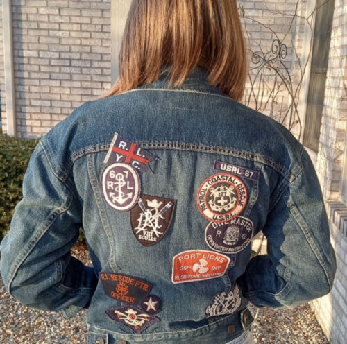 Polo Ralph Lauren X-Small Trucker Patches Jacket RRL Rugby Polo Ralph Lauren X-Small Trucker Patches Jacket RRL Rugby