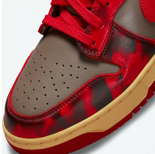 Nike Dunk High 1985 Red Acid Wash Shoes Size 12M / 13.5W NEW