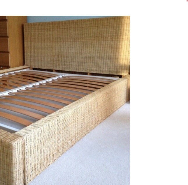 Vintage habitat wicker bed frame in Ash Vale, Hampshire Gumtree
