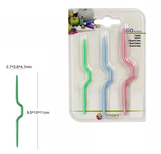 Confezione 3 Pezzi Ago Ritorto Posizionamento Per Cucito Sarto dfh