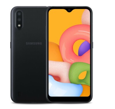 Samsung Galaxy A01 SM-A015V 16GB Verizon Wireless ONLY Blk Smartphone Cell Phone