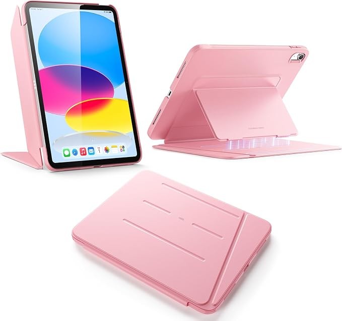 ESR iPAD 10 Protective Case Multi Stand Angles with Auto Wake & Sleep - Pink