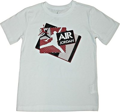 Size Large - Boy's Nike Air Jordan Jumpman Logo Youth T-Shirt (White)